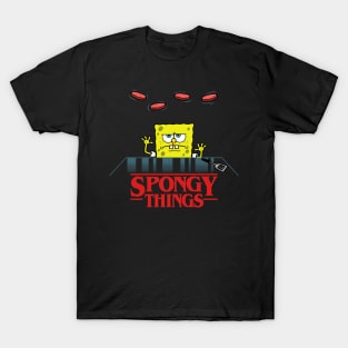 Funny Telekinetic Fry Cook Cartoon Mashup Parody Gift For Burger Lovers T-Shirt